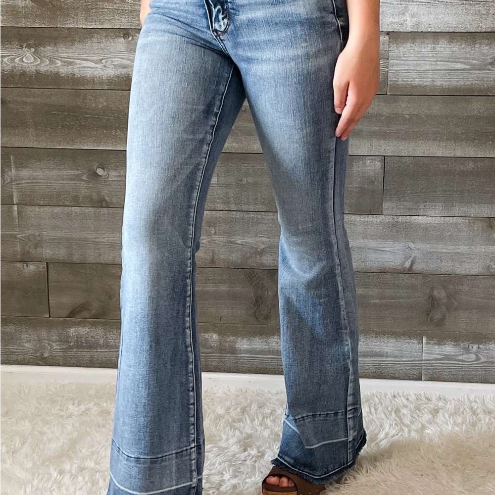 Judy Blue High Waist tummy control fray & release hem